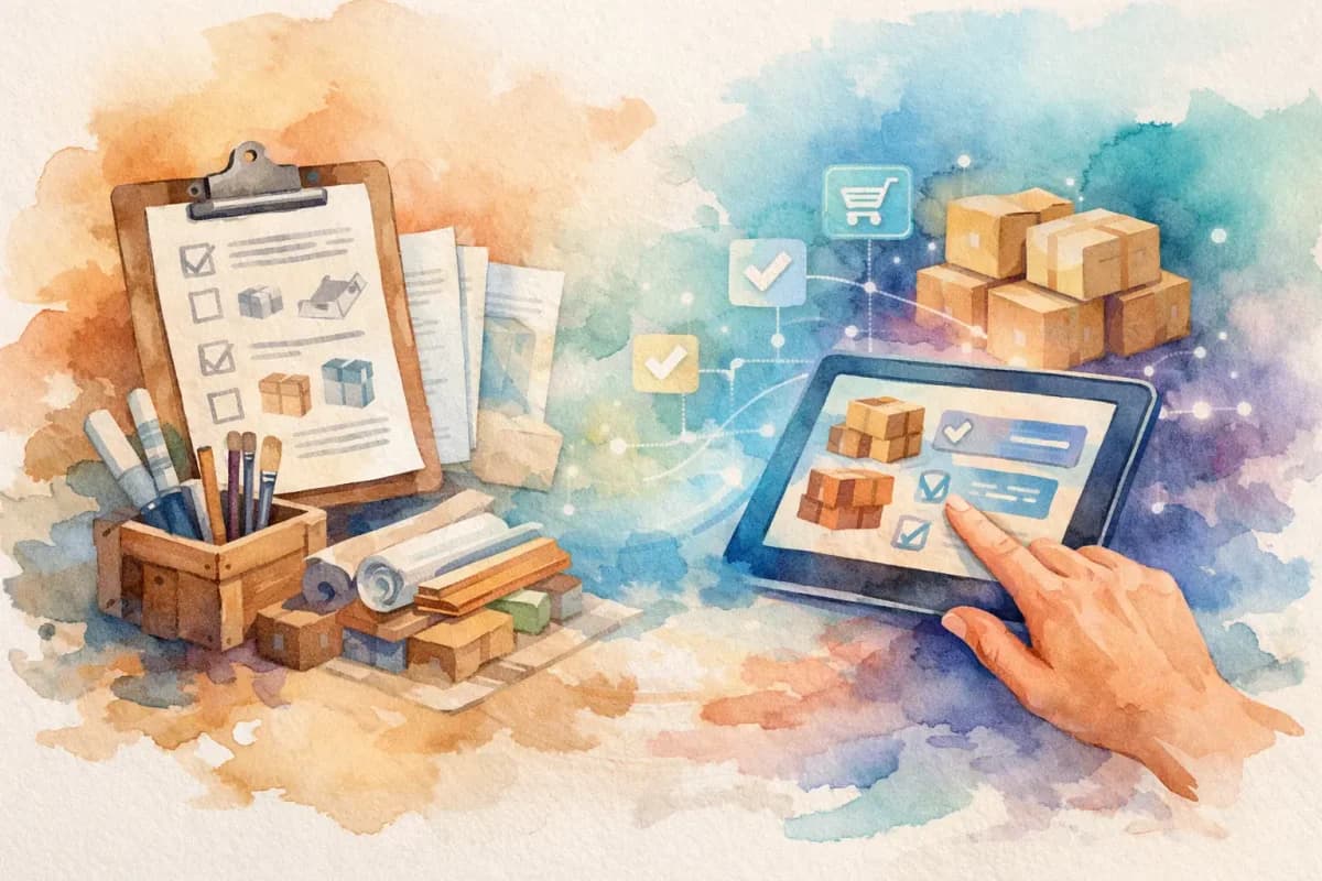 Cómo digitalizar pedidos de materiales bien