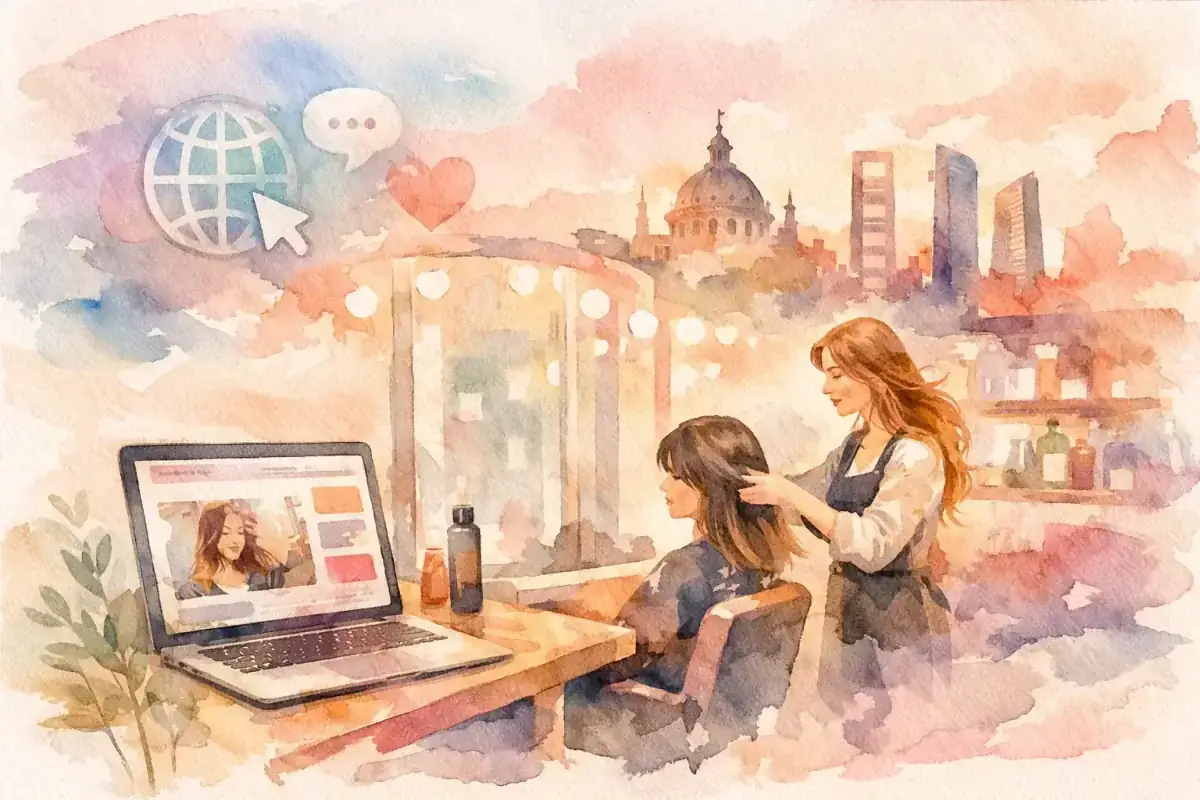 Web para peluquerías Madrid que sí capta clientes