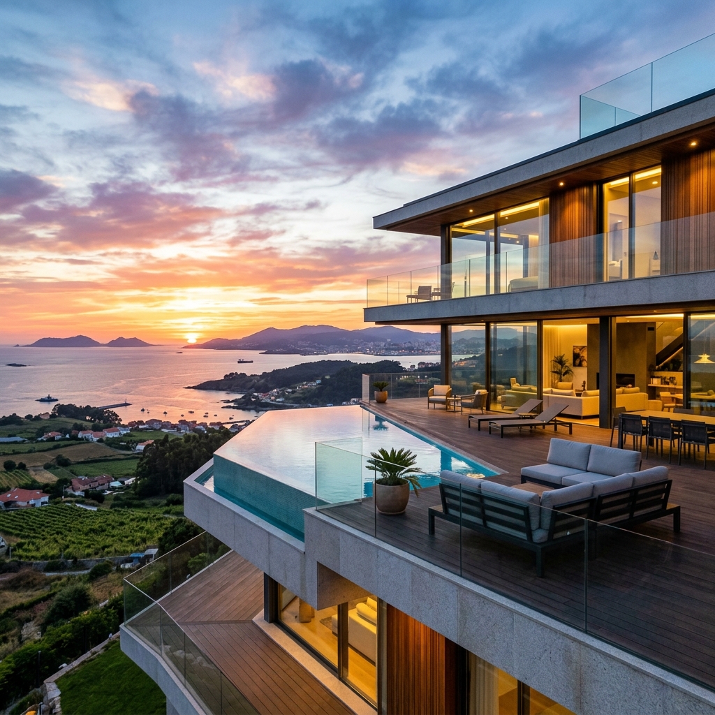 Chalet independiente con vistas al mar